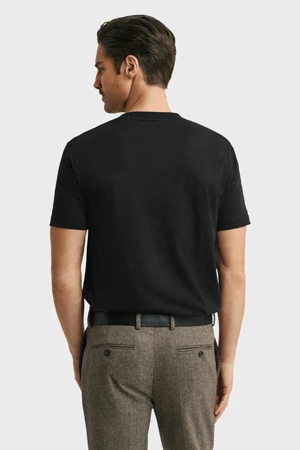 Чоловіча чорна футболка GRAPHIC Gant XL 2003370 - изображение 3