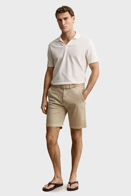 Чоловічі бежеві шорти SUNFADED CHINO Gant 36 205640 - Фото 2 Чоловічі бежеві шорти SUNFADED CHINO Gant 36 205640 - изображение 2