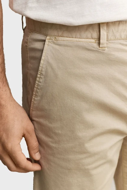Чоловічі бежеві шорти SUNFADED CHINO Gant 36 205640 - Фото 4 Чоловічі бежеві шорти SUNFADED CHINO Gant 36 205640 - изображение 4