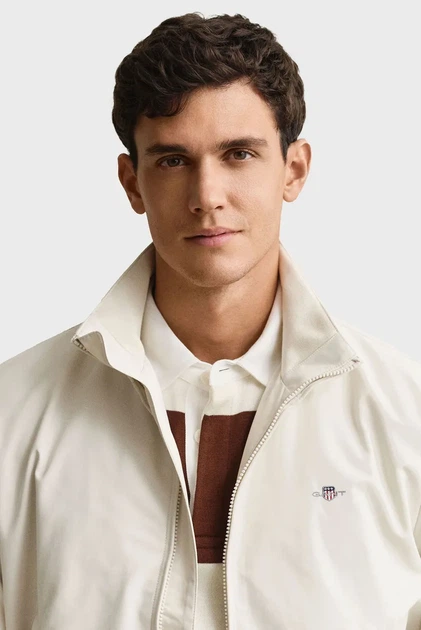 Чоловіча біла куртка LIGHTWEIGHT Gant S 7006600 - Фото 4 Чоловіча біла куртка LIGHTWEIGHT Gant S 7006600 - изображение 4