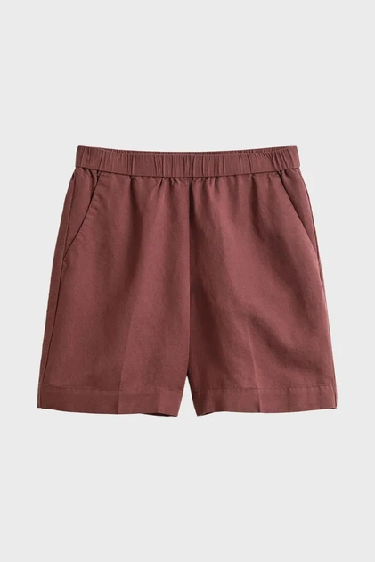 Жіночі коричневі лляні шорти BLEND PULL ON Gant 40 4020140 - Фото 5 Жіночі коричневі лляні шорти BLEND PULL ON Gant 40 4020140 - изображение 5
