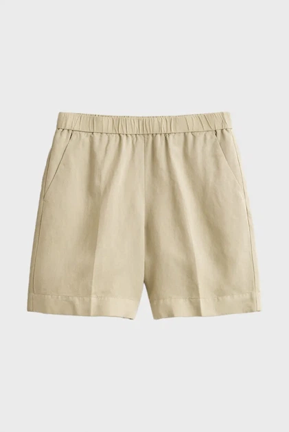 Жіночі бежеві лляні шорти BLEND PULL ON Gant 36 4020140 - Фото 5 Жіночі бежеві лляні шорти BLEND PULL ON Gant 36 4020140 - изображение 5
