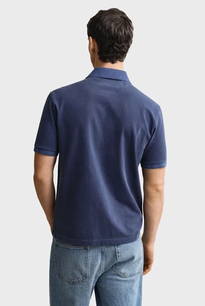 Чоловіче темно-синє поло SUNFADED Gant XL 2014057 - зображення 3