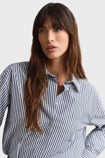 Жіноча сорочка у смужку STRIPE POPLIN Gant 34 4300665 - изображение 4