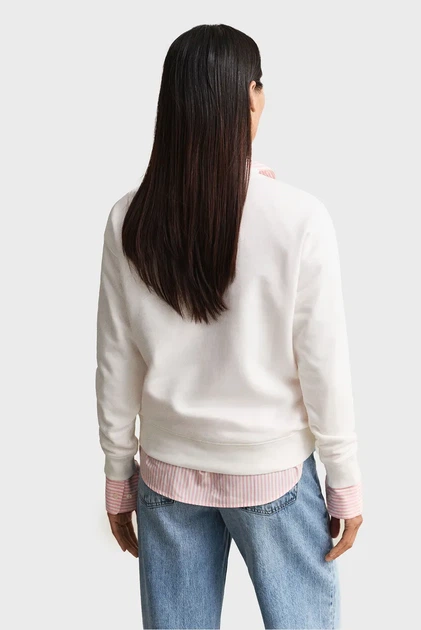 Жіночий білий світшот ROPE GRAPHIC Gant L 4201339 - Фото 3 Жіночий білий світшот ROPE GRAPHIC Gant L 4201339 - изображение 3
