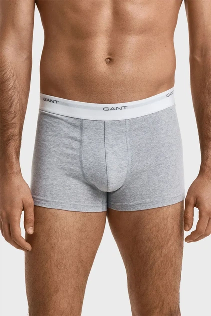 Чоловічі сірі боксери (3 шт) CORE TRUNK 3 PACK Gant S 900003333 - зображення 4