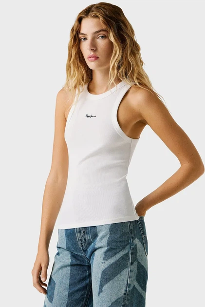 Жіноча біла майка MARIAN Pepe Jeans L PL506035 - зображення 4