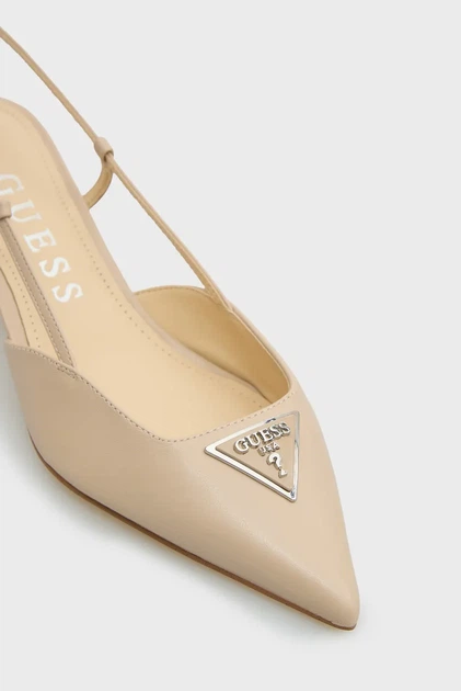 Жіночі бежеві шкіряні слінгбеки JESSON Guess 36 FLPJES LEA05 - Фото 4 Жіночі бежеві шкіряні слінгбеки JESSON Guess 36 FLPJES LEA05 - изображение 4