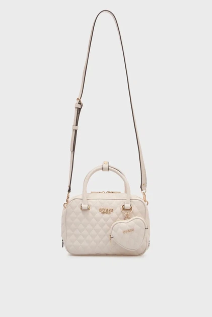 Жіноча біла сумка ATABEY BOX SATCHEL Guess OS HWQG9894050 - зображення 2