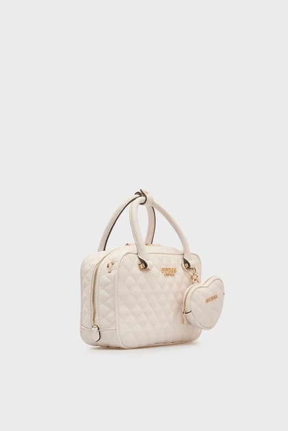 Жіноча біла сумка ATABEY BOX SATCHEL Guess OS HWQG9894050 - зображення 3