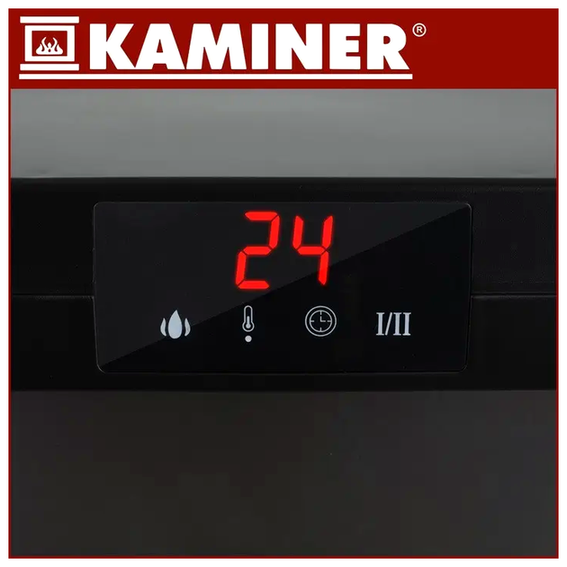 Электрокамин обогреватель 2000 Вт 2 режима нагрева с таймером для дома Kaminer LS-0069 - изображение 5
