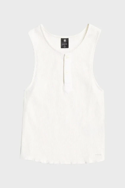 Жіночий білий топ henley G-Star L D28740,E487 - изображение 6