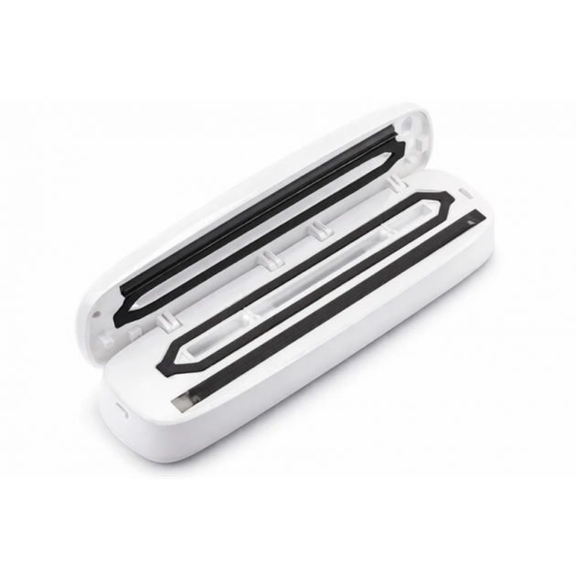 Вакуумный упаковщик для продуктов Vacuum Sealer MK-801 90Вт бытовой вакуумный + 10 пакетов Белый - изображение 2