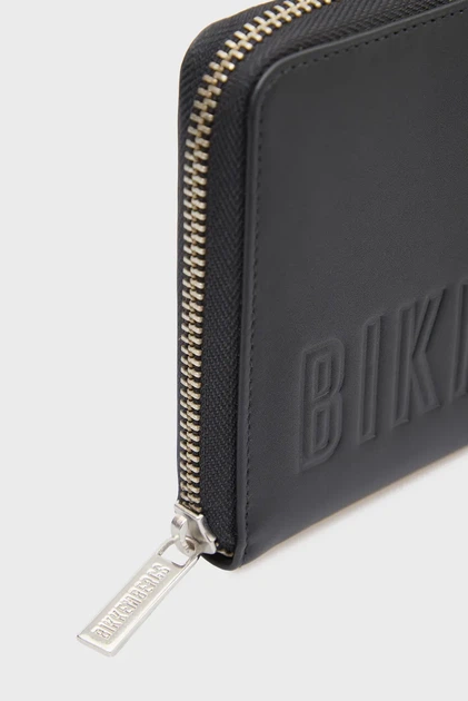 Чоловіча чорна шкіряна борсета DON Bikkembergs OS BKMA01360M - Фото 2 Чоловіча чорна шкіряна борсета DON Bikkembergs OS BKMA01360M - изображение 2
