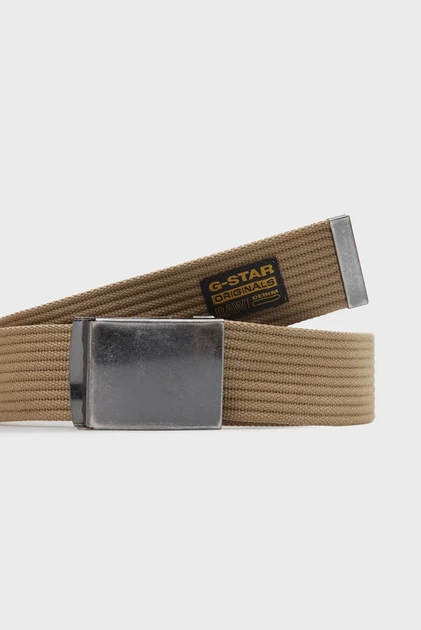 Чоловічий бежевий ремінь Webbing G-Star PC D27727,E046 - Фото 2 Чоловічий бежевий ремінь Webbing G-Star PC D27727,E046 - зображення 2