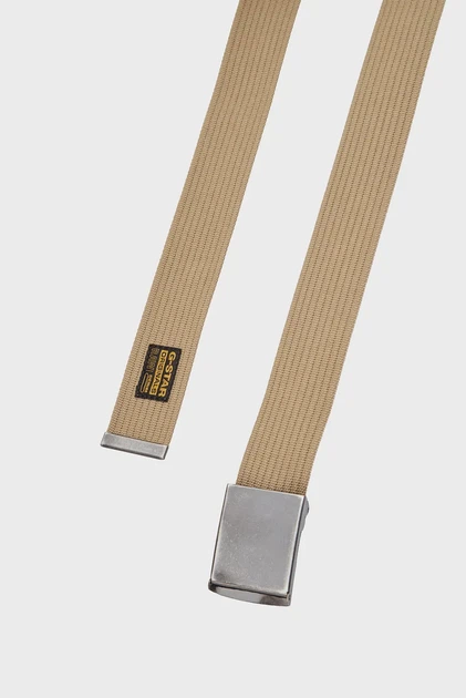 Чоловічий бежевий ремінь Webbing G-Star PC D27727,E046 - Фото 3 Чоловічий бежевий ремінь Webbing G-Star PC D27727,E046 - зображення 3