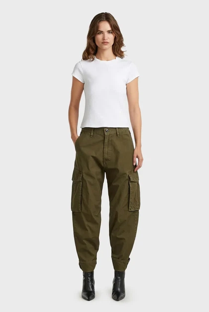 Жіночі оливкові карго boyfriend G-Star 29-30 D28756,D388 - изображение 2