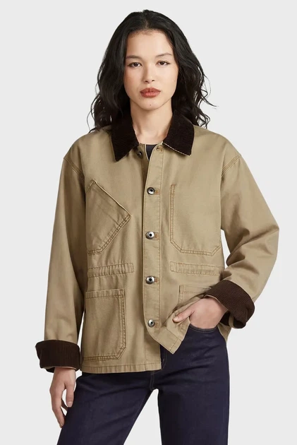 Жіноча бежева джинсова куртка Boyfriend G-Star XS D28436,E347 - Фото 1 Жіноча бежева джинсова куртка Boyfriend G-Star XS D28436,E347 - изображение 1