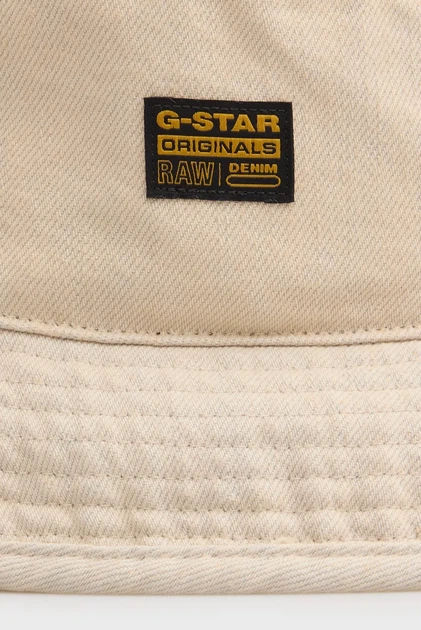 Чоловіча бежева джинсова панама Originals Bucket G-Star M D26265,E361 - Фото 4 Чоловіча бежева джинсова панама Originals Bucket G-Star M D26265,E361 - изображение 4