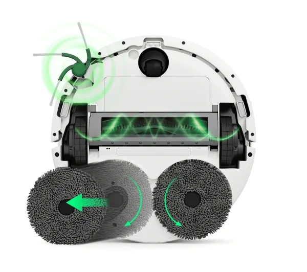 Робот-пилосос iRobot Roomba 415 Combo Функція миття Станція очищення Створення карти приміщення 70дБ Білий - Фото 6 Робот-пилосос iRobot Roomba 415 Combo Функція миття Станція очищення Створення карти приміщення 70дБ Білий - зображення 6