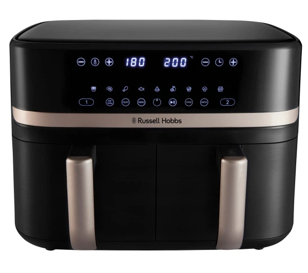 Фритюрниця повітряна Russell Hobbs Satis Fry DualBaske 27680-56 2800Вт 9л - зображення 11