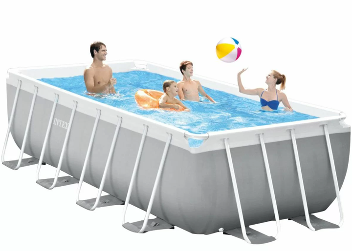Каркасный бассейн для дачи Prism Frame Pool Intex Каркасный летний бассейн большой (400 x 200 x 122 см) - изображение 8