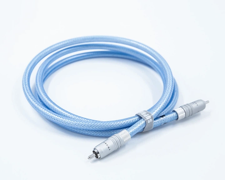 Цифровий кабель Supra Digital RCA Excalibur Rhodium 2M Ice Blue Metallic - изображение 3