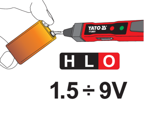 Індикатор напруги YATO контрольний 70-1000V 140 мм YT-28631 - зображення 6
