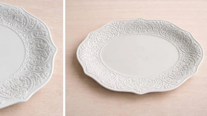 Набор фарфоровых блюд Dentelle Blanche 31х23 см белый 2 шт - Фото 2 Набор фарфоровых блюд Dentelle Blanche 31х23 см белый 2 шт - изображение 2