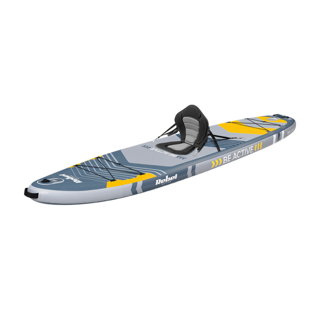 SUP дошка 335 см Rebel Active RBA-4507-G з сидінням каяка та аксесуарами сапборд 170 кг Сіра - изображение 3