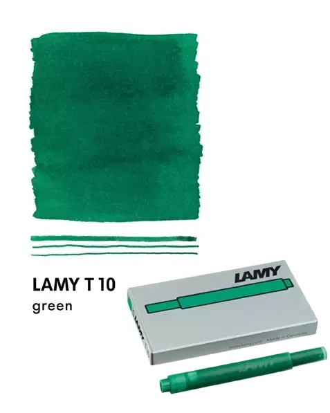 Набір чорнильних картриджів LAMY T10 зелений 5 шт. (1611478) - изображение 2