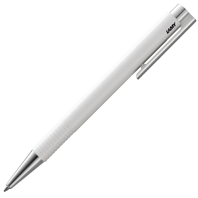 Ручка кулькова LAMY logo M+ біла стрижень M16 синій (4030229) - Фото 1 Ручка кулькова LAMY logo M+ біла стрижень M16 синій (4030229) - изображение 1
