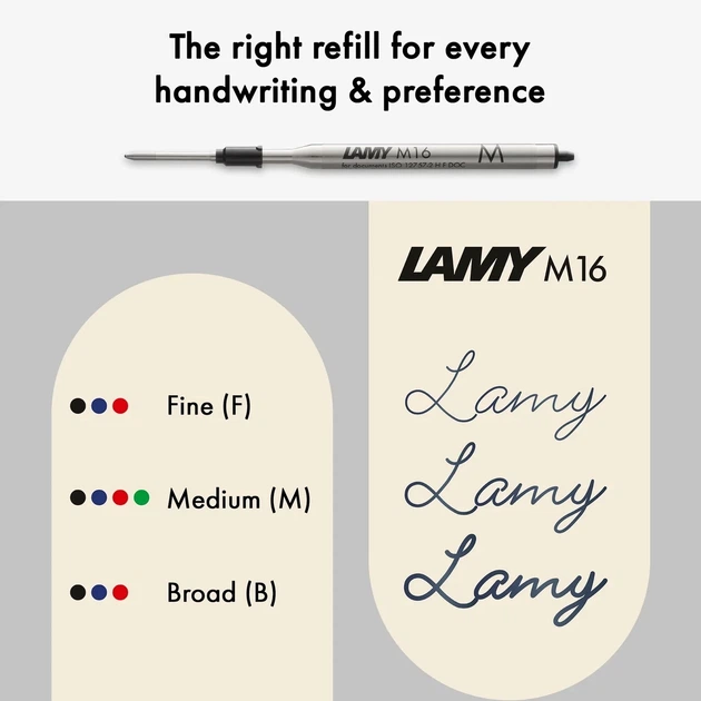 Ручка кулькова LAMY xevo чорна M16 синій стрижень (4033836) - Фото 5 Ручка кулькова LAMY xevo чорна M16 синій стрижень (4033836) - изображение 5