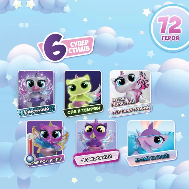 Фигурка-сюрприз Unicones Babies малыш-единорог пластик 1 шт разноцветный - изображение 3
