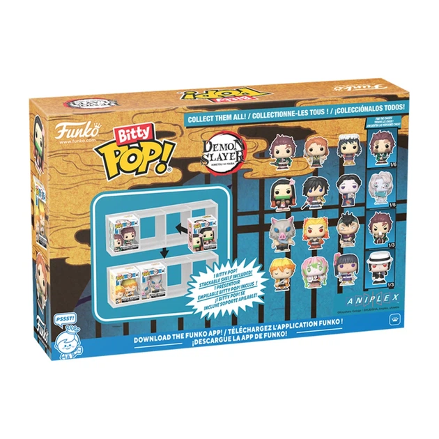 Набір ігрових фігурок Bitty POP! Вбивця демонів 4 фігурки вініл 2,5 см - Фото 6 Набір ігрових фігурок Bitty POP! Вбивця демонів 4 фігурки вініл 2,5 см - зображення 6