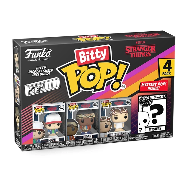 Набір ігрових фігурок 4 шт Bitty POP! Дастін вініл 2,5 см - Фото 5 Набір ігрових фігурок 4 шт Bitty POP! Дастін вініл 2,5 см - зображення 5