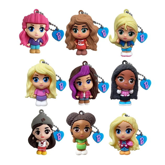 Фигурка-сюрприз на цепочке 5,5-6 см прорезиненная Barbie Лучшие подружки - изображение 2
