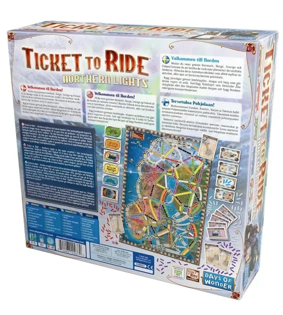 Настольная игра Ticket to Ride: Northern Lights (Билет на поезд: Северное сияние) - Фото 5 Настольная игра Ticket to Ride: Northern Lights (Билет на поезд: Северное сияние) - изображение 5