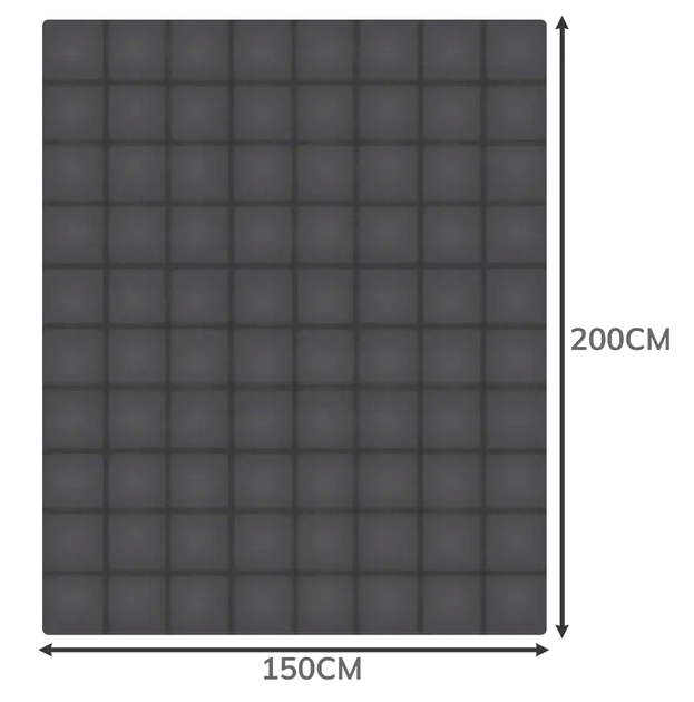 Утяжелённое одеяло 150x200 см 6 4 кг для сна серый Ruhhy СS-0269 - изображение 3