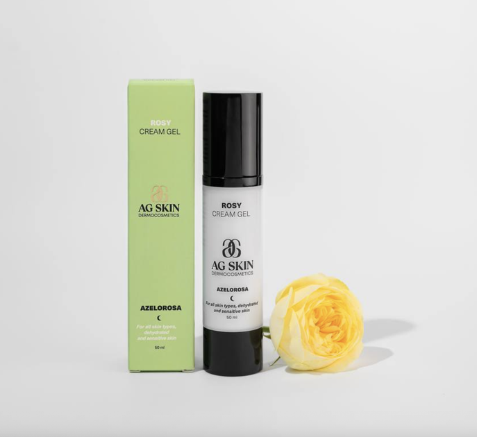 Крем гель з азелаїнова та саліцилова кислота AG SKIN ROSY CREAM GEL Azelorosa Азелороза 50 мл - зображення 2