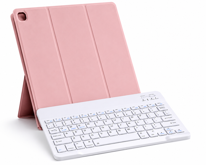 Чохол-клавіатура Bluetooth Smart Keyboard Case для iPad 10.2 7/8/9, iPad Air 3 10.5 та iPad Pro 10.5 рожевий - Фото 1 Чохол-клавіатура Bluetooth Smart Keyboard Case для iPad 10.2 7/8/9, iPad Air 3 10.5 та iPad Pro 10.5 рожевий - изображение 1