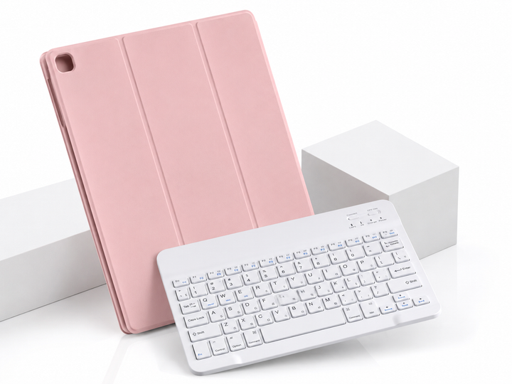 Чохол-клавіатура Bluetooth Smart Keyboard Case для iPad 10.2 7/8/9, iPad Air 3 10.5 та iPad Pro 10.5 рожевий - Фото 2 Чохол-клавіатура Bluetooth Smart Keyboard Case для iPad 10.2 7/8/9, iPad Air 3 10.5 та iPad Pro 10.5 рожевий - изображение 2