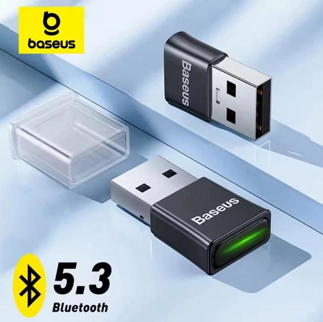 Bluetooth адаптер Dongle USB Bluetooth 5.3 Baseus BA07 - Фото 1 Bluetooth адаптер Dongle USB Bluetooth 5.3 Baseus BA07 - зображення 1