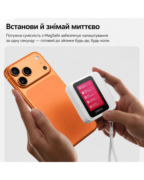 Монитор для селфи Ulanzi VM02, беспроводной магнитный дисплей для смартфона - изображение 2