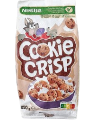 Сніданок сухий Nestle Cookie Crisp 250 г - Фото 1 Сніданок сухий Nestle Cookie Crisp 250 г - зображення 1