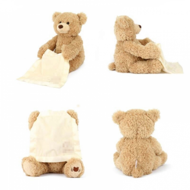 Інтерактивна дитяча іграшка Ведмедик Peekaboo Brown Bear - изображение 3