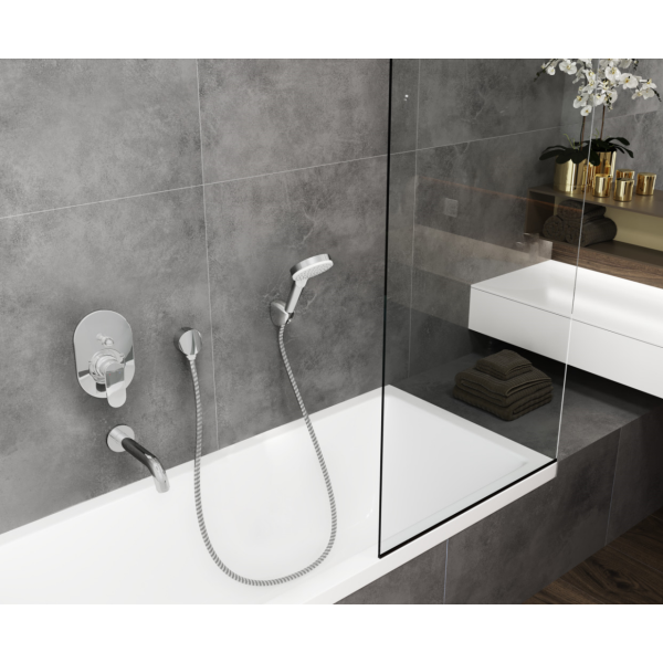 Вилив настінний для ванни HANSGROHE VERNIS BLEND, хром, латунь - Фото 4 Вилив настінний для ванни HANSGROHE VERNIS BLEND, хром, латунь - изображение 4