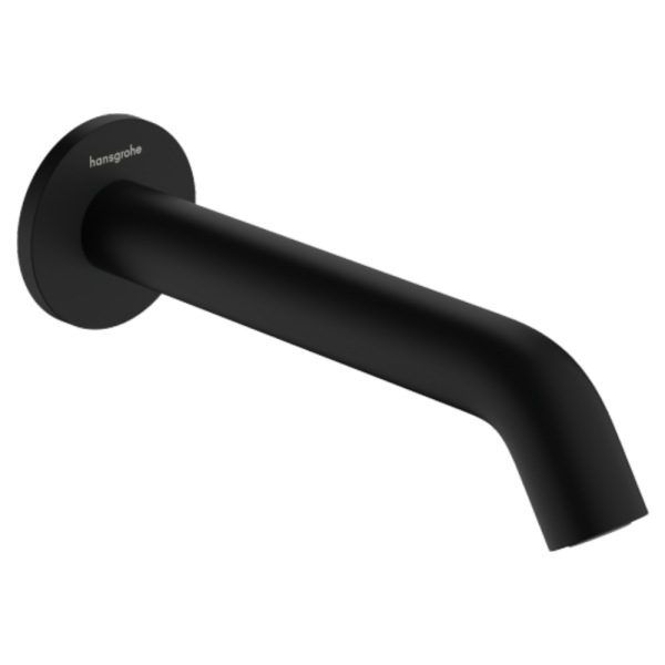 Вилив настінний для ванни HANSGROHE TECTURIS S, чорний, латунь - Фото 1 Вилив настінний для ванни HANSGROHE TECTURIS S, чорний, латунь - изображение 1