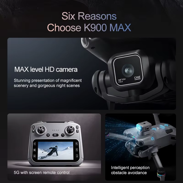 Дрон квадрокоптер K900 MAX с функцией сброса груза - изображение 3