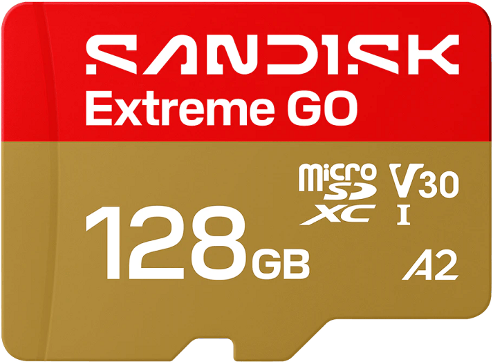 Карта памяти SanDisk Extreme GO microSDXC 128GB Class 10 UHS-I U3 V30 A2 (619659227944) - Фото 1 Карта памяти SanDisk Extreme GO microSDXC 128GB Class 10 UHS-I U3 V30 A2 (619659227944) - изображение 1